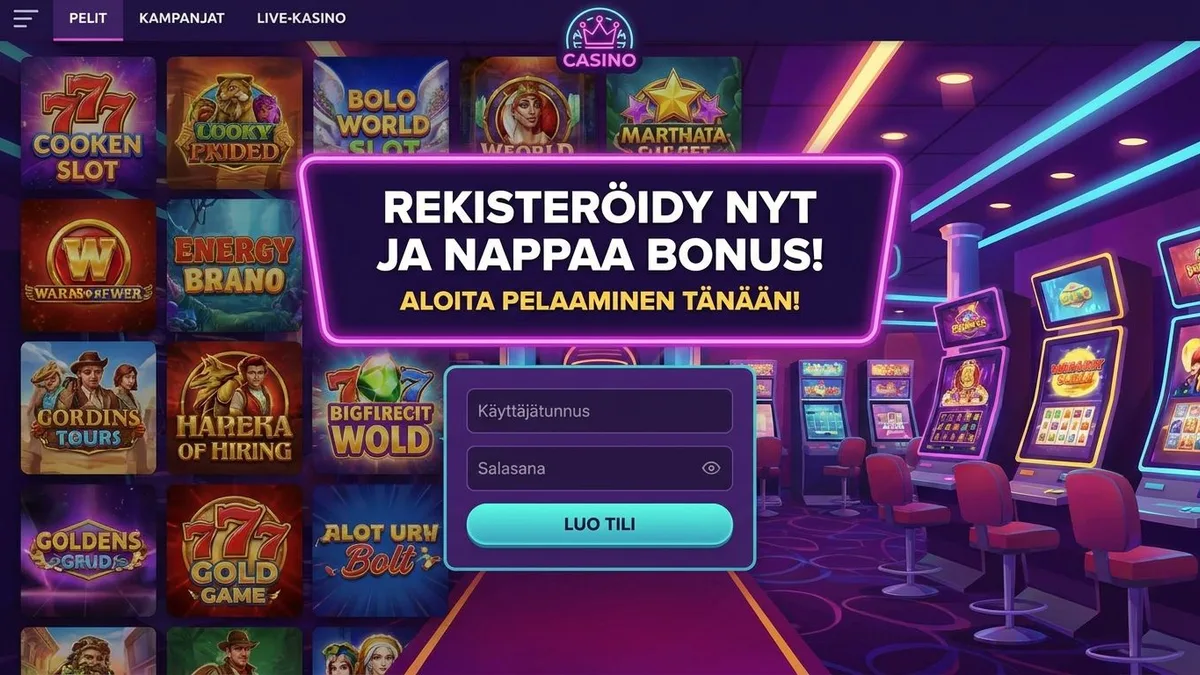Rekisteröidy bonuksella